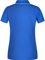 Daiber JN 727 Dámské piqué polo s kontrastní légou 02.0727 royal/white