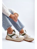 Dámské sportovní boty tenisky Beige-Zelené Ralita