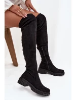 Dámské holínky přes koleno S.Барски HY42-122 Černé Dámské holínky přes koleno S.Барски HY42-122 Černé