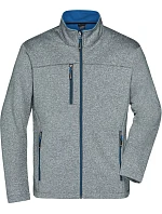 Daiber JN 1148 Pánská 2-vrstvá melanžová softshell bunda 02.1148 dark melange/royal Daiber JN 1148 Pánská 2-vrstvá melanžová softshell bunda 02.1148 dark melange/royal