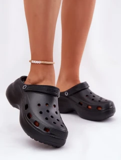 Dámské pěnové pantofle na masivní podrážce Big Star – černé