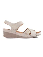 Zajímavé sandály dámské hnědé platforma Zajímavé sandály dámské hnědé platforma