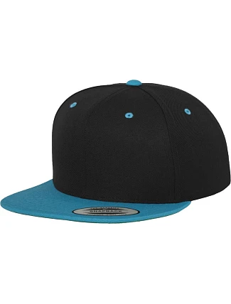 Flexfit 6089M 6 panelová Snapback kšiltovka 55.6089 black/teal