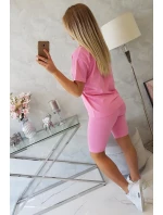Komplet top+legginsy jasno różowy Komplet top+legginsy jasno różowy