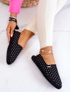 Dámské espadrilky s puntíky Big Star JJ274867 Černá