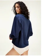 Dámská košile UW0UW02318-CHS modrá - Tommy Hilfiger