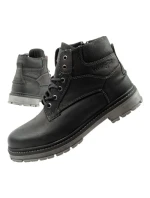 Wrangler Allan Mid pánské boty sable boots smart leather black