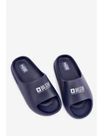 Pánské Pěnové Pantofle S Logem Big Star RR174A014 Tmavě Modré Pánské Pěnové Pantofle S Logem Big Star RR174A014 Tmavě Modré