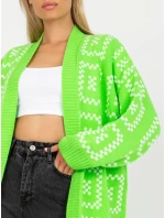 Dámský svetr LC SW 0296 fluo zelený