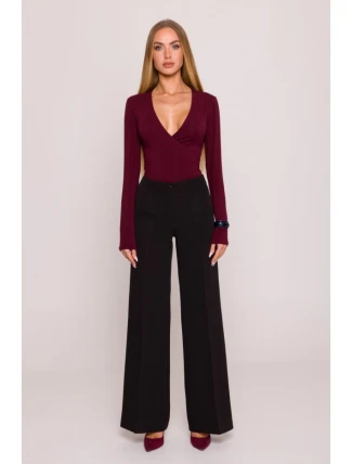 M875 Široké kalhoty - černé