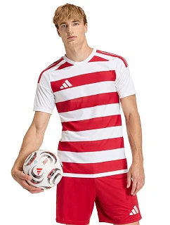 Pánské tričko adidas Hooped 26 Jersey red and white KF3388 pánské