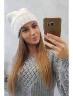Dámská čepice Danuta K331 light ecru