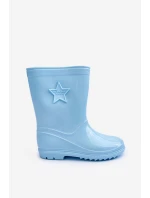 Dětské gumové holínky světle modré Malvi