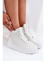 Vysoké dámské tenisky na platformě bílé Tillive Vysoké dámské tenisky na platformě bílé Tillive