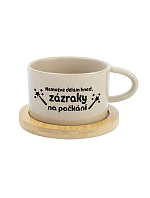 NEMOŽNÉ DĚLÁM HNED, ZÁZRAKY NA POČKÁNÍ - krémový hrníček makronka 200 ml