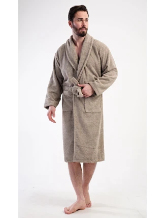 Pánský župan se šálovým límcem Oskar Béžová - Vienetta