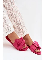 Dámské ploché nazouváky J502-5 Elzoria fuchsia - Sweet Shoes