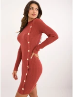 Šaty AT SK 2345 2.32 tmavě oranžová Šaty AT SK 2345 2.32 tmavě oranžová