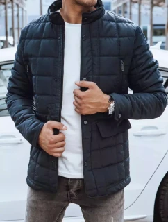 Pánská prošívaná bunda tmavě modrá FashionStreet TX4135