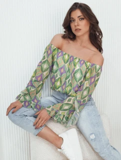 Dámská pruhovaná halenka SPRIAN green FashionStreet RY2464