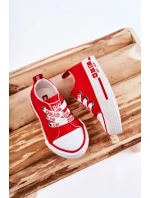 Dětské látkové tenisky BIG STAR KK374051 červená