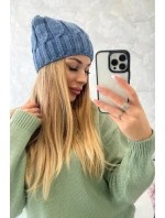 Fleecová čepice Iwona K221 denim Fleecová čepice Iwona K221 denim