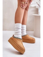 Dámské pantofle na platformě s výšivkou Neroma