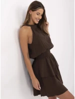 Šaty MI SK 92166.71P tmavě hnědé Šaty MI SK 92166.71P tmavě hnědé
