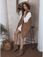 Dámská vesta ARTEMI camel FashionStreet TY4104