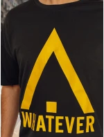 Pánské tričko s potiskem černé FashionStreet RX5666