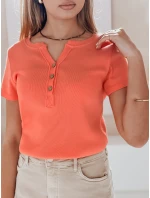 Dámská žebrovaná halenka KISS LOOK růžová FashionStreet RY2838