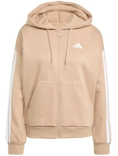 Mikina s kapucí adidas Essentials 3-Stripes Full-Zip Fleece Hood W JX7706