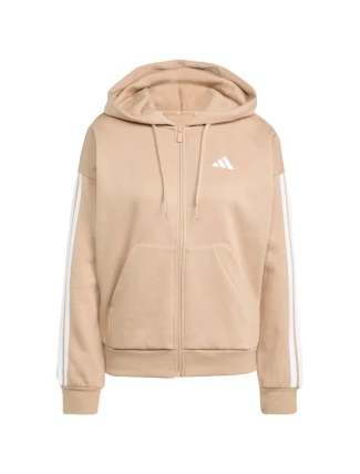 Mikina s kapucí adidas Essentials 3-Stripes Full-Zip Fleece Hood W JX7706