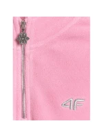 Oversize 4FHřejivý fleece se stojáčkem dívky 4F 4FJRAW25TFLEF441-54S
