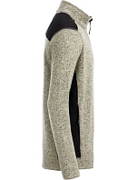Daiber JN 862 Pánská pracovní bunda pletený fleece - Strong 02.0862 stone melange/black
