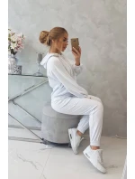 Souprava mikiny s kapucí bílá Souprava mikiny s kapucí bílá