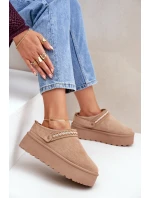 Sněhule S Dekorativním Vyšíváním Béžové Selithria