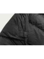 Dlouhá černá dámská vesta s kapucí (5M788-392) Dlouhá černá dámská vesta s kapucí (5M788-392)