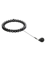 Hula hop plus size HMS HHW12 s výstupky a závažími černá Hula hop plus size HMS HHW12 s výstupky a závažími černá