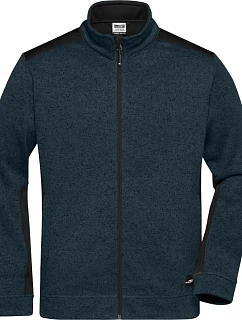 Daiber JN 862 Pánská pracovní bunda pletený fleece - Strong 02.0862 navy/navy