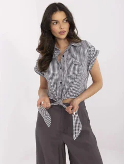 Košile NM BZ KA 01147.62P černá bílá