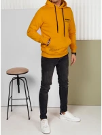 Pánská mikina s kapucí žlutá FashionStreet BX5684