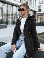 Dámská bunda parka s odepínací kapucí černá FashionStreet TY5394