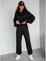 Dámská černá tepláková souprava FashionStreet AY1213 Dámská černá tepláková souprava FashionStreet AY1213