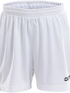 Craft Teamwear Squad Go Short Solid Jr Dětské sportovní kraťasy 82.5586 white