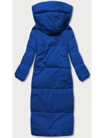 Světle modrá dlouhá dámská zimní bunda (AG3-3031)