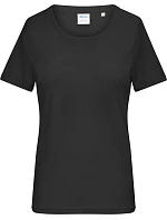 Daiber 8039 Dámské bio tričko s jemným žebrováním 02.8039 black