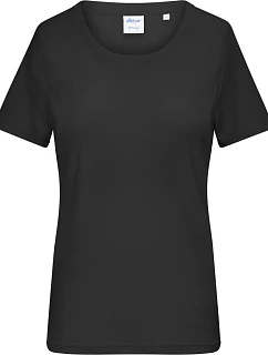 Daiber 8039 Dámské bio tričko s jemným žebrováním 02.8039 black