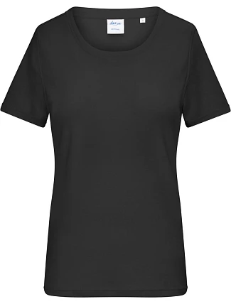 Daiber 8039 Dámské bio tričko s jemným žebrováním 02.8039 black
