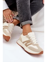 Dámské Sportovní Boty Na Platformě Béžové Emidi